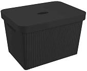 Коробка для хранения Econova Velvet 434249713 20 л (черный)