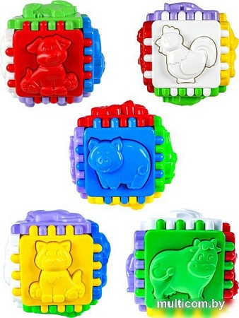 Сортер Рыжий кот Логический куб Любимая ферма RC-И-9086