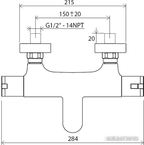 Смеситель Ravak TE 022.00/150 [X070047]