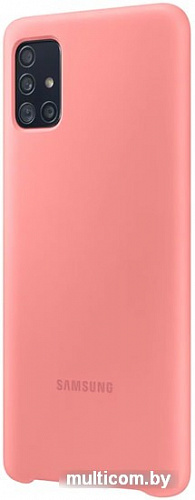 Чехол Samsung Silicone Cover для Samsung Galaxy A51 (розовый)