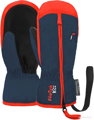 Горнолыжные варежки Reusch Ben 6285408-4939 (р-р 1, Mitten Dress Blue/Cherry Tomato)