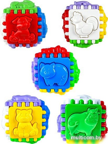 Сортер Рыжий кот Логический куб Любимая ферма RC-И-9086