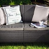 Садовый диван Keter Corfu II Love Seat 258946 (коричневый)