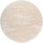 Ковер для жилой комнаты Radjab Carpet Паффи шагги круг P001A 6354RK 1x1 (beige)