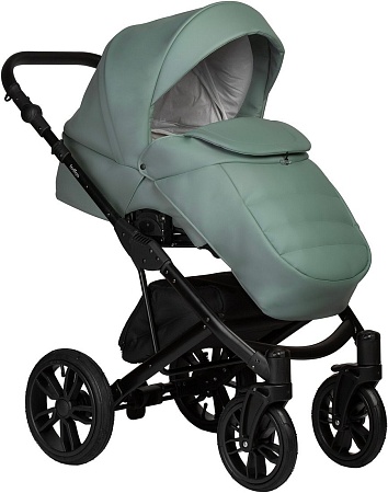 Универсальная коляска Indigo Mio ECO (2 в 1, 03/шалфей кожа)