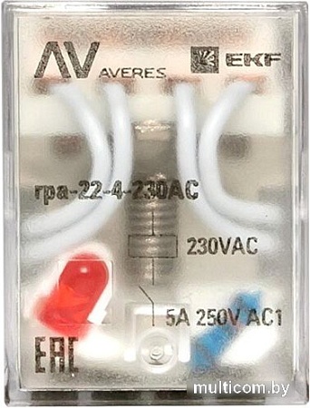 Реле промежуточное EKF Averes rpa-22-4-230AC