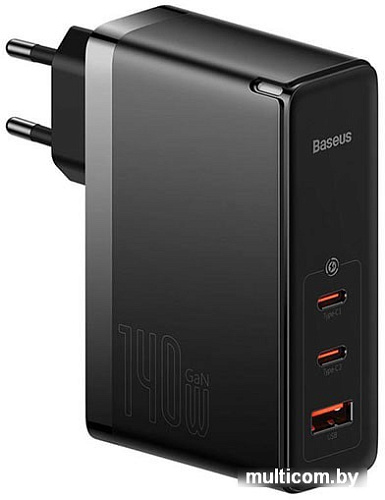 Сетевое зарядное Baseus GaN5 Pro Fast Charger 2C+U 140W EU (черный)