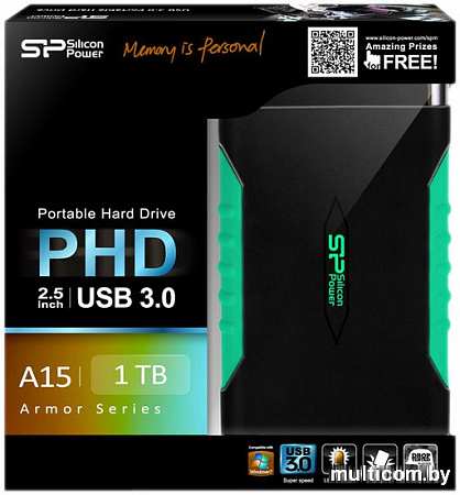 Внешний жесткий диск Silicon-Power Armor A15 2TB (SP020TBPHDA15S3K)