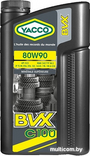 Трансмиссионное масло Yacco BVX C 100 80W-90 2л