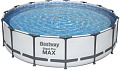 Каркасный бассейн Bestway Steel Pro Max (457x107, с фильтр-насосом, чехлом, диспенсером и лестницей)