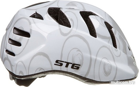 Cпортивный шлем STG Sheep XS (р. 44-48, серый/белый)