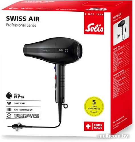 Фен Solis Swiss Air (черный)
