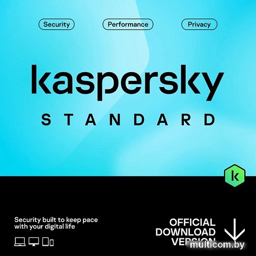 Система защиты от интернет-угроз Kaspersky Standard (3 устройства, 1 год, ключ продукта)