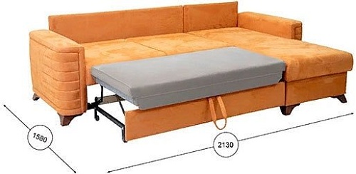 Угловой диван Нижегородмебель Джейми ТД 168 (бентли 04)