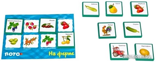 Развивающая игра Step Puzzle Лото На ферме