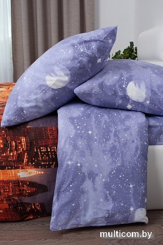 Постельное белье Миланика Мегаполис Семейный (поплин)