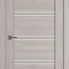 Межкомнатная дверь Atum Pro Х28 60x200 (stone oak, стекло white cloud)