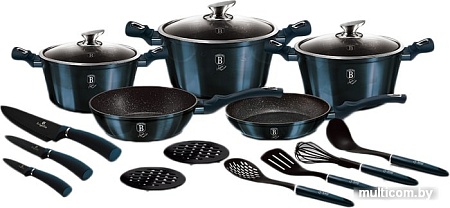Набор кастрюль Berlinger Haus Aquamarine Metallic BH-6164