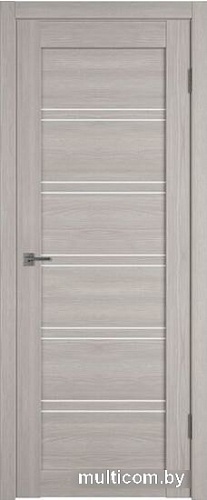 Межкомнатная дверь Atum Pro Х28 60x200 (stone oak, стекло white cloud)