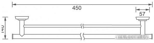 Держатель для полотенца Aquanet 4624D