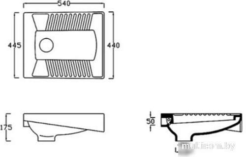 Унитаз напольный Jaquar ECS-WHT-455LE