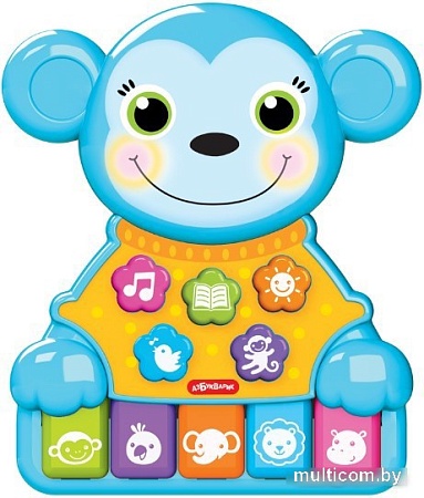 Развивающая игрушка Азбукварик Обезьянка Музыкальные зверята 4680019286082