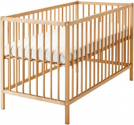 Детская кроватка Ikea Сниглар (бук) [302.485.37]