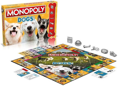 Детская настольная игра Hasbro Монополия Dogs (Собаки) WM03194-EN1-6