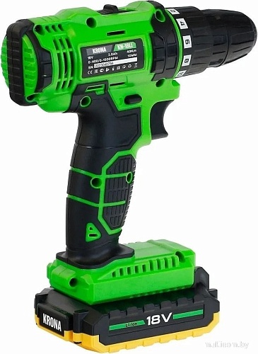 Дрель-шуруповерт Krona KN-18LI (с 2-мя АКБ, кейс)