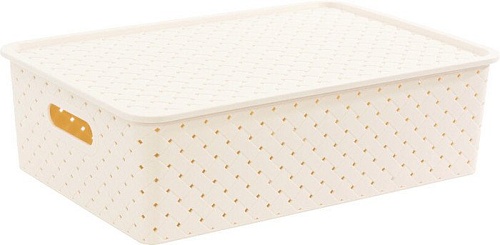 Коробка для хранения Violet Береста 522126 (слоновая кость)