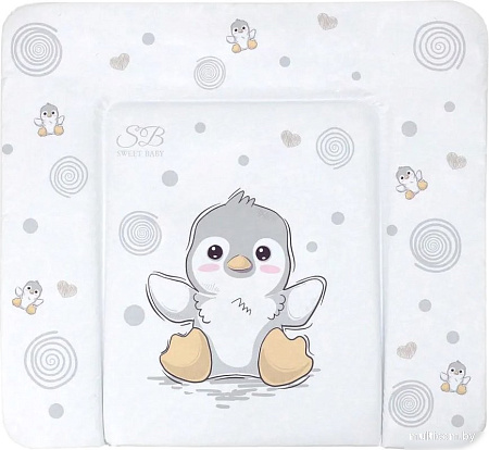 Пеленальный матрас Sweet Baby Pinguino New Grigio 80x71 (пингвин серый)