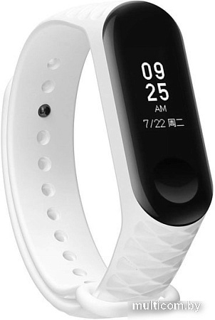 Ремешок Xiaomi ребристый для Mi Band 3 (белый)