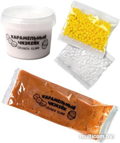 Набор для создания слайма Slime Десерт мини, Карамельный чизкейк, S130-61 165 г