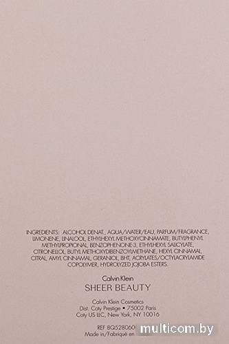 Calvin Klein Sheer Beauty EdT (100 мл)