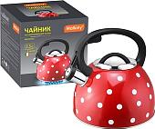 Чайник со свистком Mallony Maestria (красный)