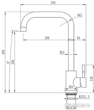 Смеситель Mixline MLSS-0301