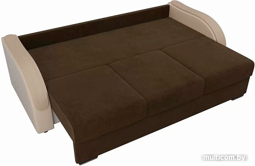 Диван Лига диванов Дарси 102107 (коричневый/бежевый)