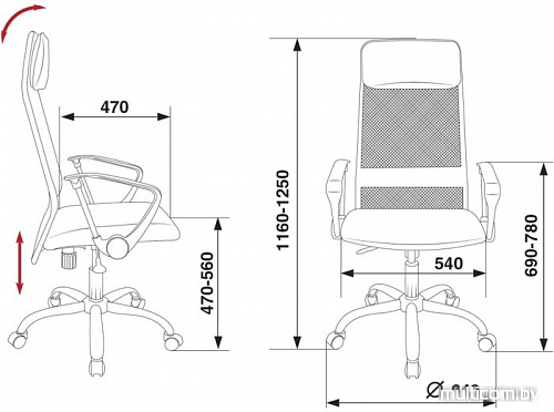 Кресло Бюрократ KB-6SL/BL/TW-10 (синий)