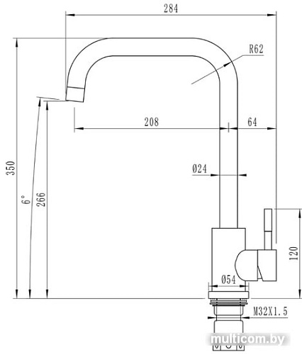 Смеситель Mixline MLSS-0301