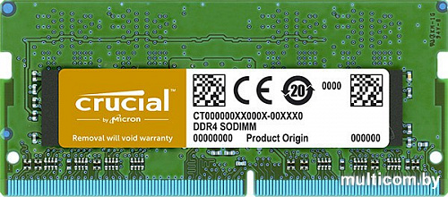 Оперативная память Crucial 8GB DDR4 SODIMM PC4-21300 CT8G4SFS8266