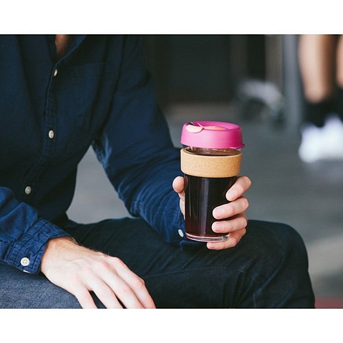 Многоразовый стакан KeepCup Brew Cork L Saskatoon 454мл (розовый)