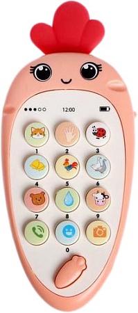 Музыкальная игрушка Zabiaka Крошка-Моркошка 5148882 (розовый)