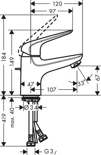 Смеситель Hansgrohe Novus 71020000