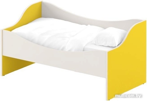 Кровать Славянская столица ДУ-КЛ12 (белый/желтый)