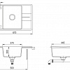 Кухонная мойка Aquasanita Bella SQB102AW (silica 111)