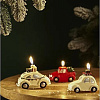 Набор свечей Tkano New Year Essential Magic drive TK24-NY_CND0012 (3 шт, красный/бежевый)