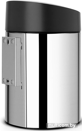 Brabantia Slide Bin 5 л (стальной полированный/черный)
