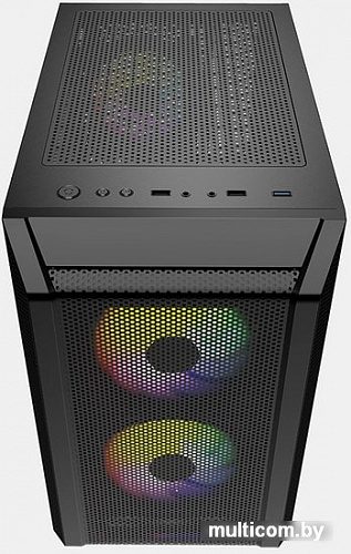 Корпус Powercase Mistral Micro H3B Mesh LED