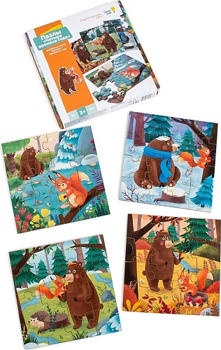 Мозаика/пазл Genio Kids Четыре времени года PVG