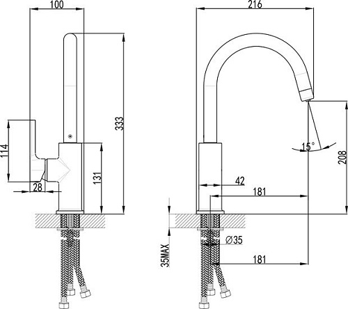Смеситель Lemark Comfort LM3073C